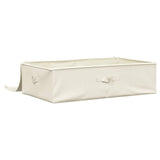 Storage Box Fabric 70x40x18 cm Cream - Close-Up Angle