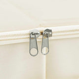 Storage Box Fabric 70x40x18 cm Cream