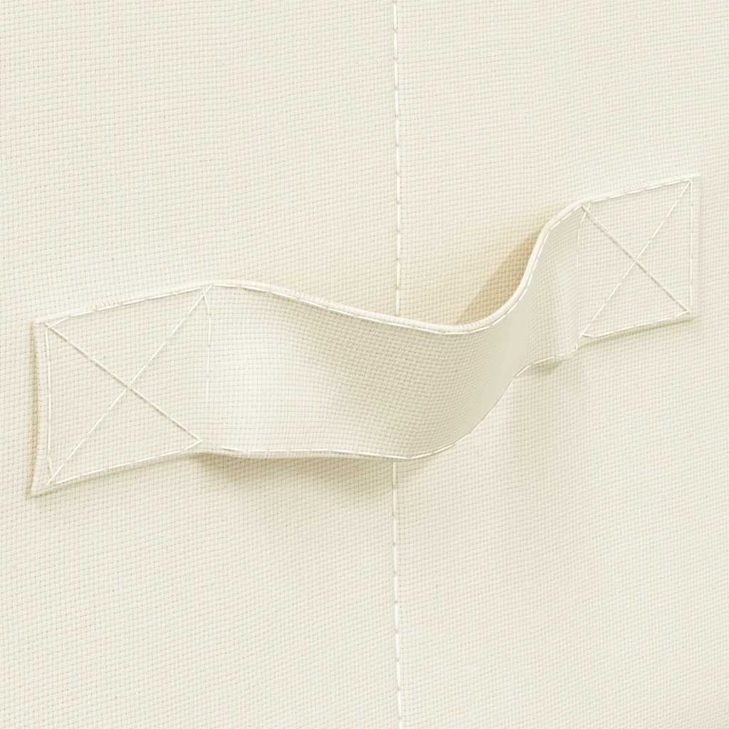 Storage Box Fabric 70x40x18 cm Cream
