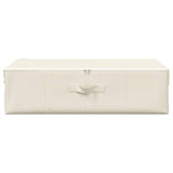 Storage Boxes 2 pcs Fabric 70x40x18 cm Cream - Top-Down View