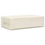 Storage Boxes 2 pcs Fabric 70x40x18 cm Cream