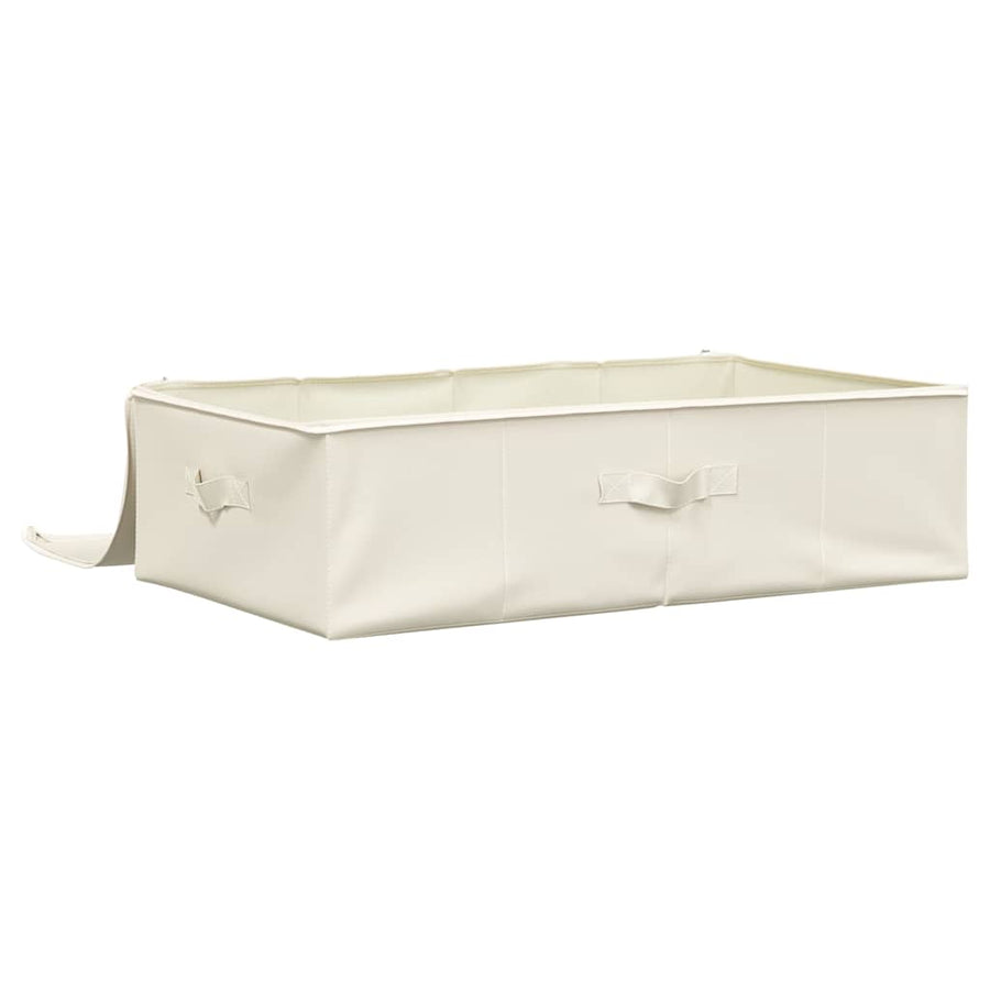 Storage Boxes 2 pcs Fabric 70x40x18 cm Cream