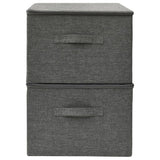 Storage Boxes 2 pcs Fabric 43x34x23 cm Anthracite - 45-Degree Angle