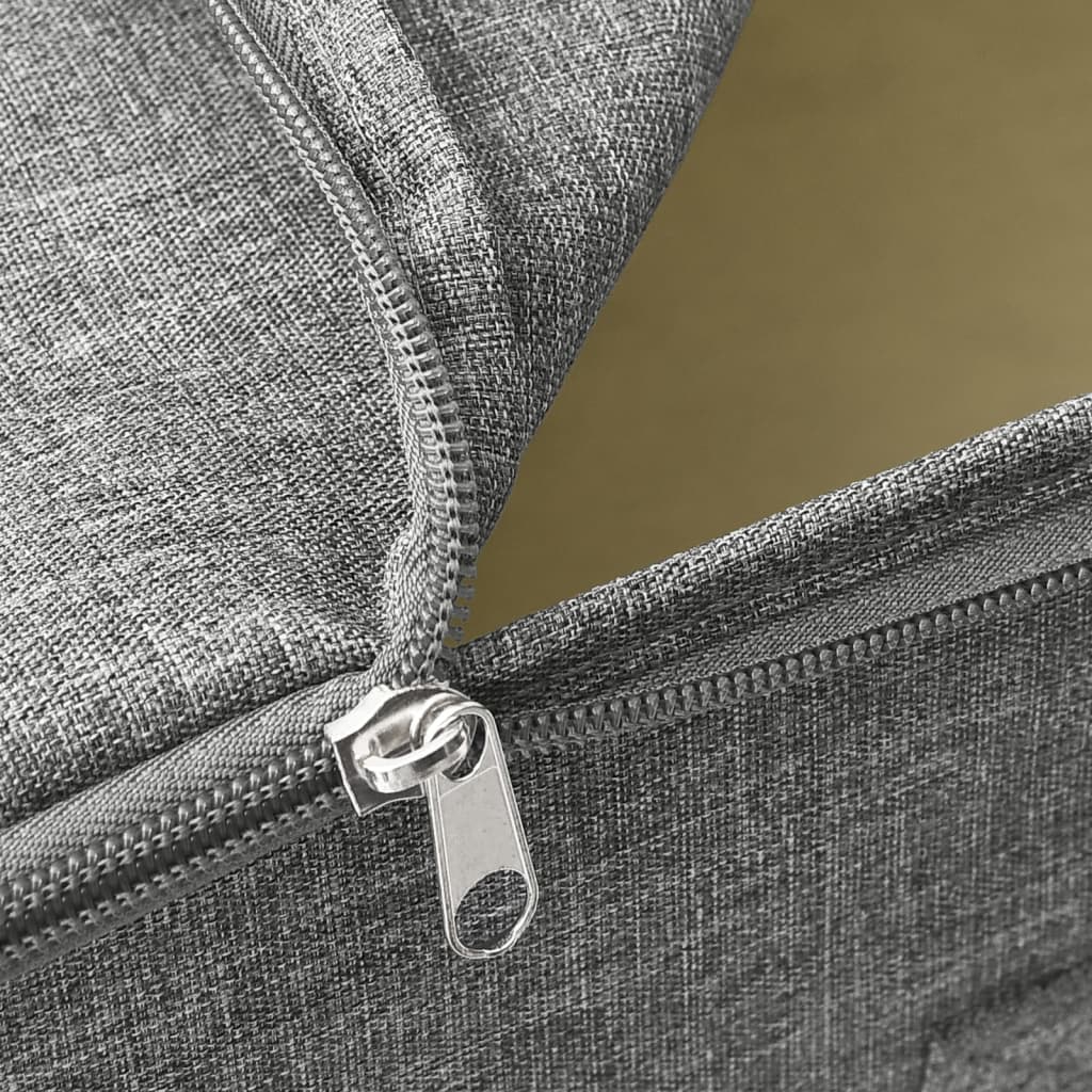 Storage Boxes 2 pcs Fabric 43x34x23 cm Grey