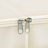 Storage Boxes 2 pcs Fabric 43x34x23 cm Cream - Extra Image