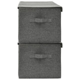 Storage Boxes 2 pcs Fabric 50x30x25 cm Anthracite - 45-Degree Angle