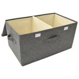 Storage Boxes 2 pcs Fabric 50x30x25 cm Anthracite - Close-Up Angle