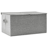 Storage Box Fabric 50x30x25 cm Grey - Top-Down View