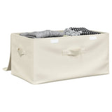 Storage Box Fabric 50x30x25 cm Cream