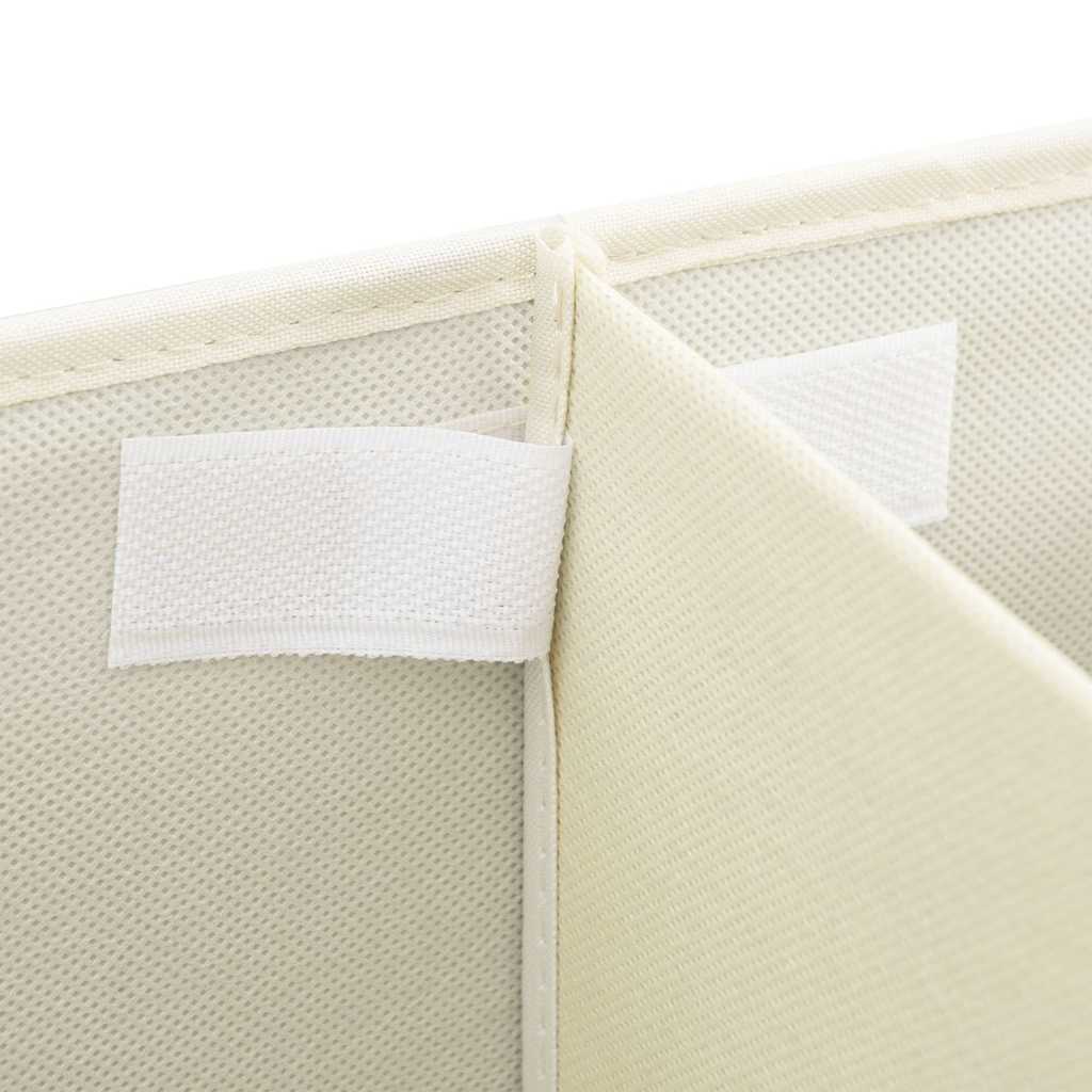 Storage Box Fabric 50x30x25 cm Cream