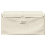 Storage Boxes 2 pcs Fabric 50x30x25 cm Cream