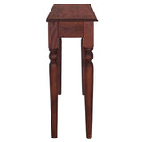 Console Table Classical Brown 110x30x75 cm Solid Mahogany Wood