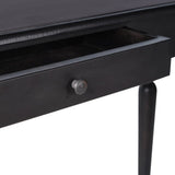 Console Table Light Black 110x30x75 cm Solid Mahogany Wood - 45-Degree Angle