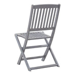 Folding Chairs 8 pcs Solid Acacia Wood