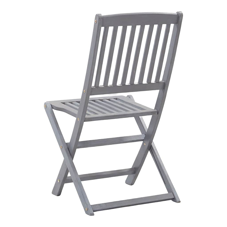 Folding Chairs 8 pcs Solid Acacia Wood