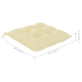 Outdoor Dining Chairs 4 pcs with Cushions Solid Acacia Wood - Close-Up Angle