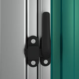Garden Shed Green 118.5x97x209.5 cm Galvanised Steel
