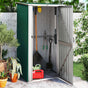 Garden Shed Green 118.5x97x209.5 cm Galvanised Steel