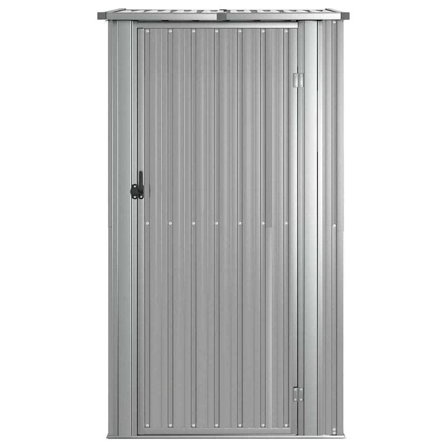 Garden Shed Grey 118.5x97x209.5 cm Galvanised Steel