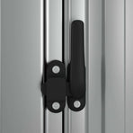 Garden Shed Grey 118.5x97x209.5 cm Galvanised Steel