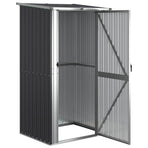 Garden Shed Anthracite 118.5x97x209.5 cm Galvanised Steel