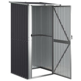 Garden Shed Anthracite 118.5x97x209.5 cm Galvanised Steel - Side View