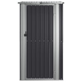 Garden Shed Anthracite 118.5x97x209.5 cm Galvanised Steel - Top-Down View
