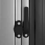 Garden Shed Anthracite 118.5x97x209.5 cm Galvanised Steel - Rear View