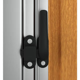 Garden Shed Brown 118.5x97x209.5 cm Galvanised Steel - Rear View