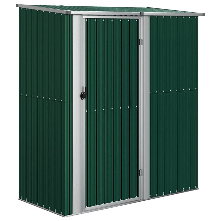 Garden Shed Green 180.5x97x209.5 cm Galvanised Steel