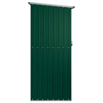 Garden Shed Green 180.5x97x209.5 cm Galvanised Steel