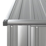 Garden Shed Grey 180.5x97x209.5 cm Galvanised Steel