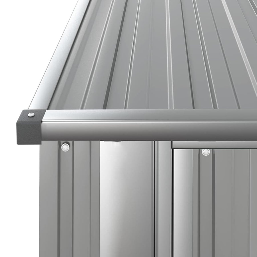 Garden Shed Grey 180.5x97x209.5 cm Galvanised Steel