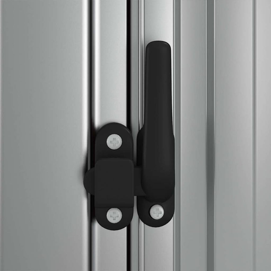 Garden Shed Grey 180.5x97x209.5 cm Galvanised Steel