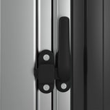 Garden Shed Anthracite 180.5x97x209.5 cm Galvanised Steel - Rear View