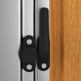 Garden Shed 180.5x97x209.5 cm Galvanised Steel Wooden Look - Rear View