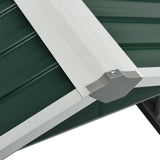 Garden Robot Lawnmower Shed 92x97x63 cm Galvanised Steel Green - Close-Up Angle
