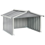 Garden Robot Lawnmower Shed 92x97x63 cm Galvanised Steel Grey