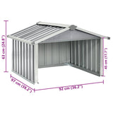 Garden Robot Lawnmower Shed 92x97x63 cm Galvanised Steel Grey - Extra Image
