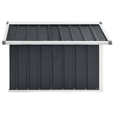 Garden Robot Lawnmower Shed 92x97x63 cm Galvanised Steel Anthracite - Top-Down View