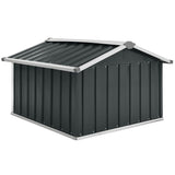 Garden Robot Lawnmower Shed 92x97x63 cm Galvanised Steel Anthracite - 45-Degree Angle