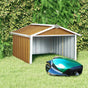 Garden Robot Lawnmower Shed 92x97x63 cm Galvanised Steel Brown