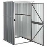 Garden Tool Shed Grey 88x89x161 cm Galvanised Steel - Top-Down View