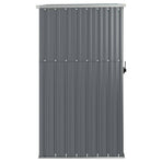 Garden Tool Shed Grey 88x89x161 cm Galvanised Steel