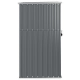 Garden Tool Shed Grey 88x89x161 cm Galvanised Steel - 45-Degree Angle