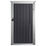 Garden Tool Shed Anthracite 88x89x161 cm Galvanised Steel - Side View