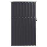 Garden Tool Shed Anthracite 88x89x161 cm Galvanised Steel - Top-Down View