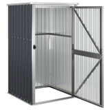 Garden Tool Shed Anthracite 88x89x161 cm Galvanised Steel - 45-Degree Angle
