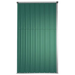 Garden Tool Shed Green 161x89x161 cm Galvanised Steel