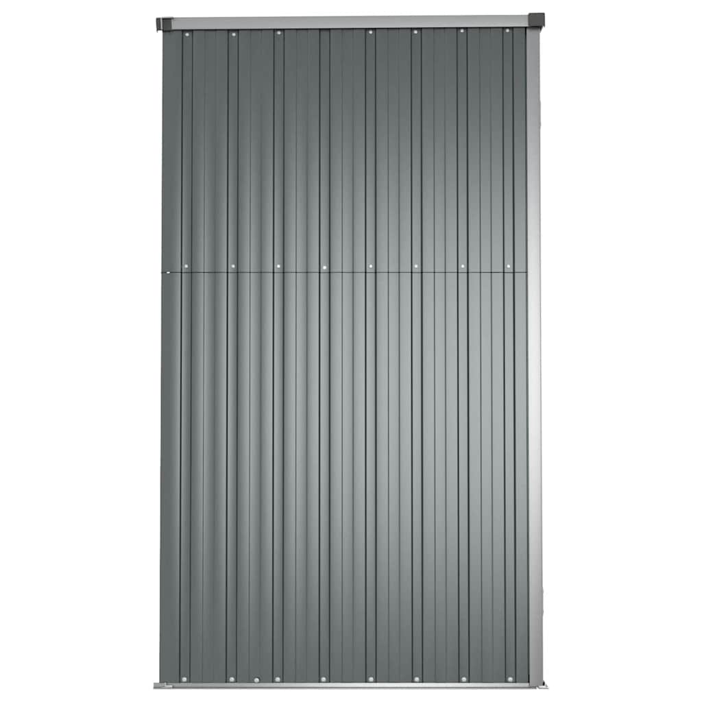 Garden Tool Shed Grey 161x89x161 cm Galvanised Steel